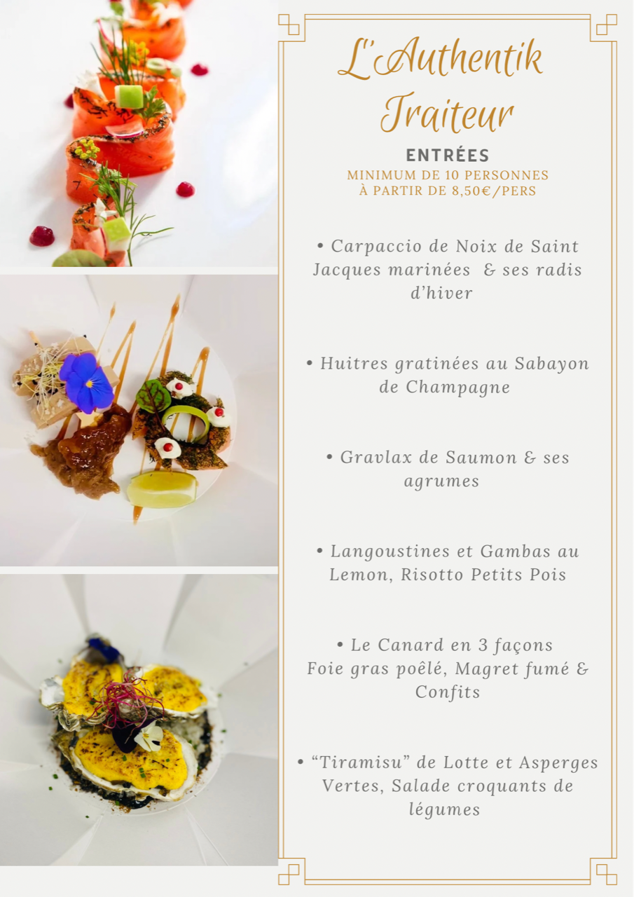 Copie de Copie de Copie de Menu de Ma riage Montage Photo Blanc et Doré 2